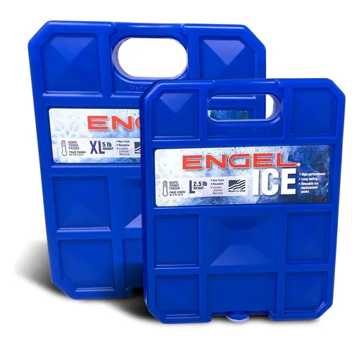ENGEL 5°F Reusable Ice Packs - Faster Freeze Cool, 50% Ice Saver Outdoor Camping Equipment, UV-Stabilized, Leak-Proof, Non-Toxic, Max Surface Area Camping Accessories, Rugged Cold Storage Gear, Lifetime Warranty