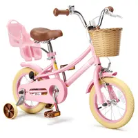 KORIMEFA Bike Toddlers and Kids, sohochic, 12, 14, 16, 20 Inch Toddler & Kids Bike with Adjustable Seat & Handlebar, Training Wheels, Basket & Bell | Lightweight & Safe Design DealsForYouDays
