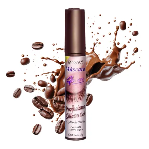 Professional Waterproof Silicone Mascara with Silicone Brush & Wheat Germ - 13g Coffee, Water Resistant, Lifts Short Lashes, Precise Lash, Beauty & Personal Care Makeup Cosmetic