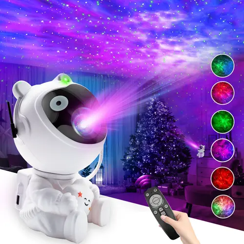 WEDEESUN Astronaut Galaxy Projector, LED Space Lamp with Remote Control, Starry Nebula Ceiling Nightlight for Bedroom Decor, Home Room Accessories, Dorm Decor LED Lights, Cool Tech Gift for Atmosphere Enhancement, Galaxy Projector Light,sohochic