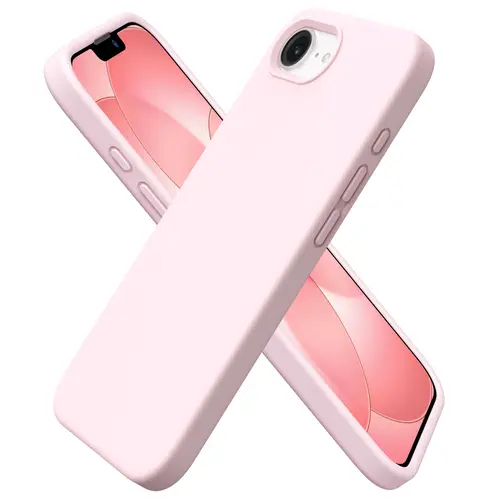 ORNARTO Slim 3-Layer Liquid Silicone Casing for iPhone 17e/16e (6.1in, 2025) - Shockproof Smartphone Cover with Anti-Scratch Microfiber Lining, Soft Gel Rubber Cellphone Protection Accessory