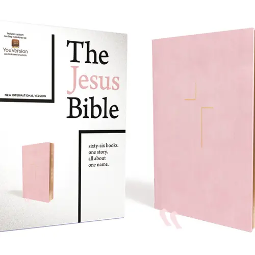 The Jesus Bible, NIV Edition, Leathersoft over Board, Pink, Comfort Print by Passion Publishing [Hardback Book]