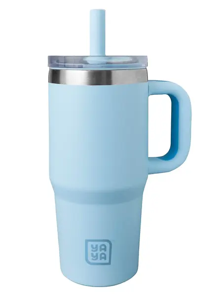 YAYA My First Travel Tumbler for Toddlers - Portable Stainless Steel Tumbler with Silicone Straw, Spill-Proof Lid, Insulated for Cold Drinks, Drinkware, Reusable Mug Bottled