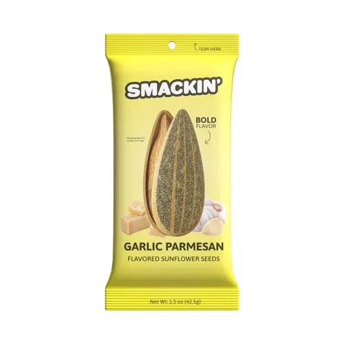 Garlic Parmesan Sunflower Seed Sampler Pack, 6 Total 1.5 Ounce Single Serve Bags