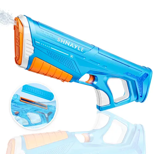 【Father's Day Gifts】Automatic Squirt Watergun - Rechargeable Electric Funwee Unisex Toy, Powerful, Auto Refill, 28-32 FT Range, 100+ Shots, Outdoor Pool Water Toy with Rechargeable Battery for Adults & Kids