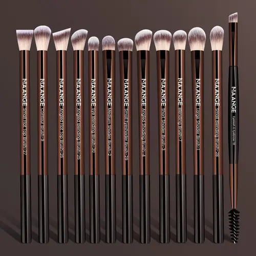 Professional Soft Makeup Brush Set, Multifunctional Makeup Brushes, Cosmetic Brushes, 13pcs/set Eyelash, Eyeshadow, Eyebrow Angled Brush, Blending & Lip Brushes, Makeup Brush for Powder, Liquid and Cream, Makeup Brush Kit