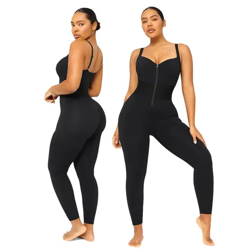 Shapellx AirSlim ElasticFuse Zipper Shaping Sporty Comfy Jumpsuit for Women's Workout Outfit Stretchable & Stylish Activewear Back to School