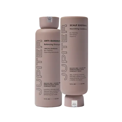 Jupiter Flake-Free  Duo with Balancing Shampoo and Nourishing Conditioner for Dry Scalp, Flakes, and Tightness