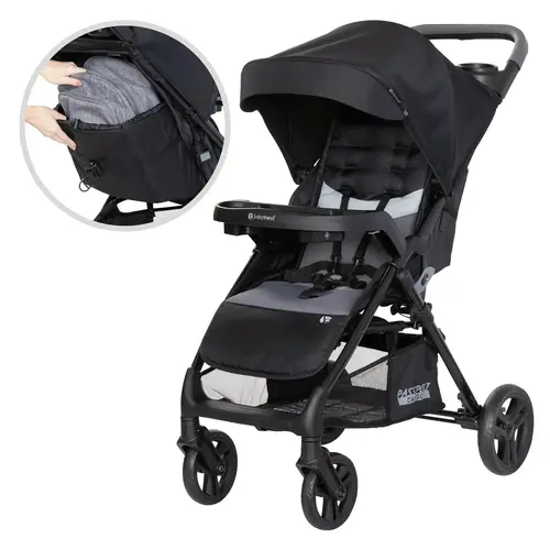 Baby Trend® Passport® Fieldstone Grey Lightweight Compact Cargo Stroller with Comfort Cabin Canopy & Extra-Large Storage Basket