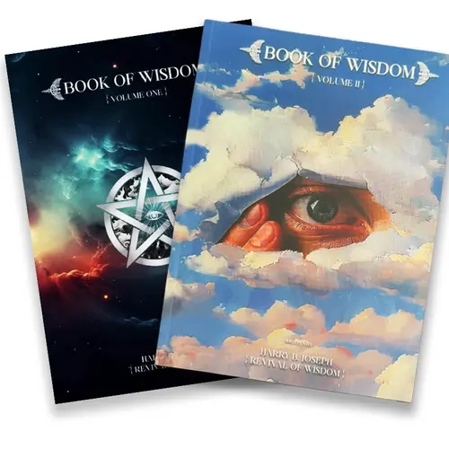 Book of Wisdom Vol.1&2 Regular Edition Softcover Paperbook, Religion & Philosophy Humanities Book for Consciousness Journey Spiritual Guidance, Knowledge, Revelations, Principles, Shift Awareness, Potential Transformation