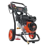 【toolupgrade】VEVOR Heavy-Duty Gas Pressure Washer, 3600 PSI 2.6 GPM with Copper Pump, Spray Gun, Extension Wand, 5 Quick Connect Nozzles, Steel Frame, 10-Inch Wheels, 26 Ft Water Hose for Patio Cleaning, Concrete Brick Surfaces