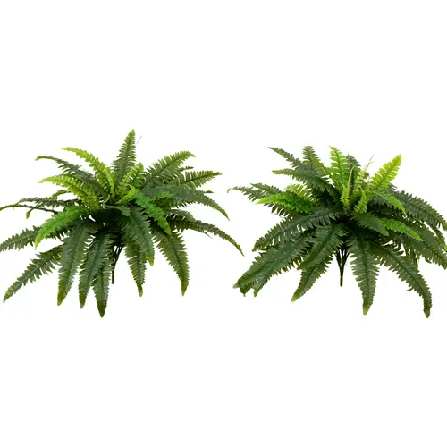 Nearly Natural Set of (2() 40" UV Resistant Boston Fern
