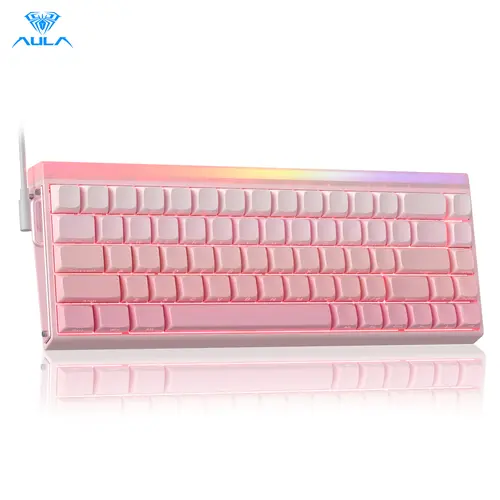 AULA Hero68 HE Magnetic Switch Gaming Keyboard, Rapid Trigger for FPS Gaming, 8K Polling Rate, 0.125ms Low Latency, Adjustable Actuation, RGB Backlit, 68-Key USB-C Wired Keyboard,summerwins