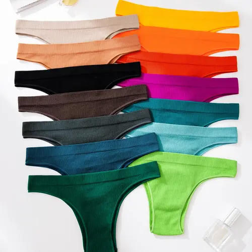 Women's Solid Color Brief, Soft Comfy Breathable Panty for Daily Wear, Underwear for All Seasons, Soft Breathable Panties, Breathable Stretch Panties, Casual Soft Panties