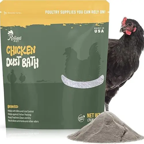 Chicken Dust Bath - 7lbs, Made in USA Natural Dust Bath for Chickens - Ideal Chicken Dust for Bath Tub Mix - Poultry Dust Powder for Chicken Coop - Deals For you days sale - Father's day sale