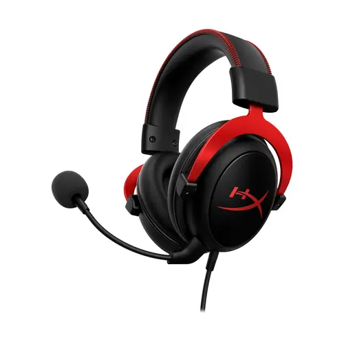 HyperX Cloud II Headset for Gaming, PC Headphones, PC Accessories with 53mm Drivers, Memory Foam Cushions, Adjustable Clamping, Aluminum Frame, Built to Handle Daily Gaming Sessions