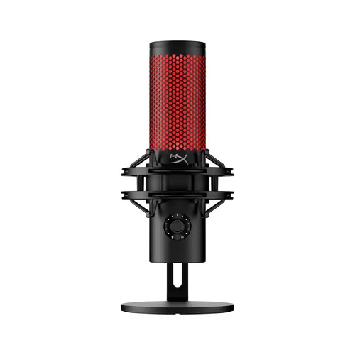 HyperX QuadCast 2 USB Microphone - Enhanced Audio Quality, Stereo Sound, Adapter-Included, Aluminium Build, Multifunction Design, Wired Detachable Cable, USB Type-C Support, Mount-Compatible, Ngenuity Tuning, 24-Bit 96kHz for Recording