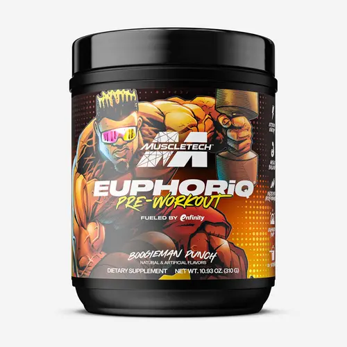 MuscleTech EuphoriQ Pre-Workout - Boogieman Punch - Smart Pre-Workout with Paraxanthine Taurine & Huperzine-A - Energy Boost for Athletes without Jitters