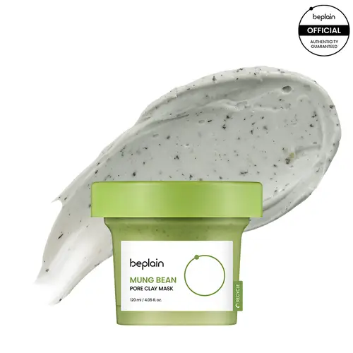 Beplain Mung Bean Pore Clay Mask - 120ml Unscented Unisex Kbeauty Exfoliant Face Mask, Gentle Deep Pore Cleansing & Skin Repair with Mung Bean Complex for All Skin Types, Kbeauty Face Masks