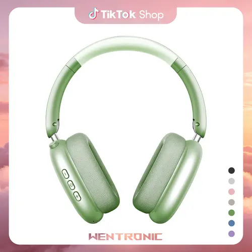 WENTRONIC Y01 Over-Ear Wireless Bluetooth Headphones - Active Noise Cancellation (ANC), 3.5mm Jack, Memory Function, 48H Playtime, Hi-Res Audio, Fold for Travel, Memory Foam Earpads, Built-in Mic, iOS/Android Compatible, Father's Day Gifts, Wireless Headp