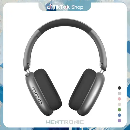 WENTRONIC Y01 Foldable Over Ear Noise Canceling Wireless Headphones - Active Noise Cancellation, Hybrid ANC Tech, 48H Playtime, Hi-Res Audio, Soft Comfortable Earpads, Built-in Mic for Mobile iOS/Android