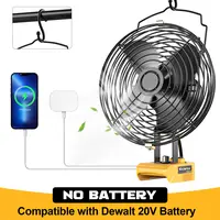 Jobsite Fan for Dewalt 20V Li-ion Battery, Battery NOT Included, for Industrial, Outdoor, Camping , Construction Site Cooling toolupgrade