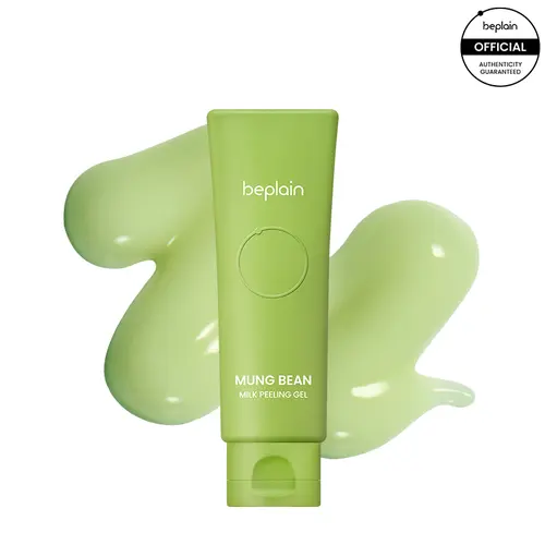 Beplain Mung Bean Peeling Gel, 120ml Daily Facial Scrub - Gentle Cleansing Exfoliant Face Scrubs & Peels for Exfoliating Moisturizing, Acne & Makeup Pilling Help