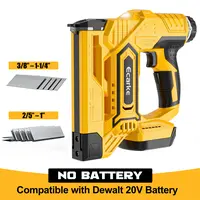 Cordless 18GA  5/8 to 1-1/4 Inch Brad Nailer for Dewalt 20V, 【Battery NOT Included】, 2 Mode 18 Gauge Nail Gun with 1000 Nials for Wood Carpentry, Brushless toolupgrade