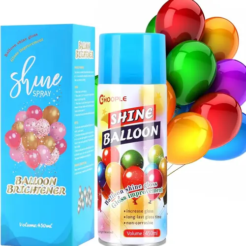 15oz Liquid Latex Balloon Gloss Spray - Compact, Oval Shape DIY Tool for Bonfire, Birthday Party Decorations Supplies