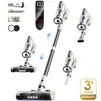 120V Cordless Upright Stick Vacuum Cleaner - 600W 50KPa Powerful Suction, Portable Vacuum Cleaner, Brushless Motor, LED Touchscreen, Anti-Tangle Brush, 60mins Runtime, Self-Standing, 3-Year Warranty, Boost Mode for Mess, Works on Hardwood Floors