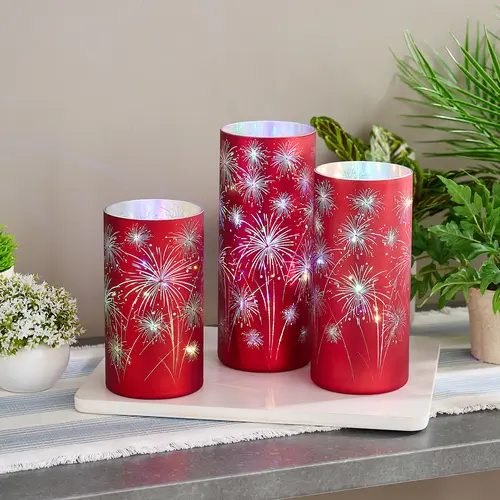 Set of 3 Celebration Hurricanes by Valerie