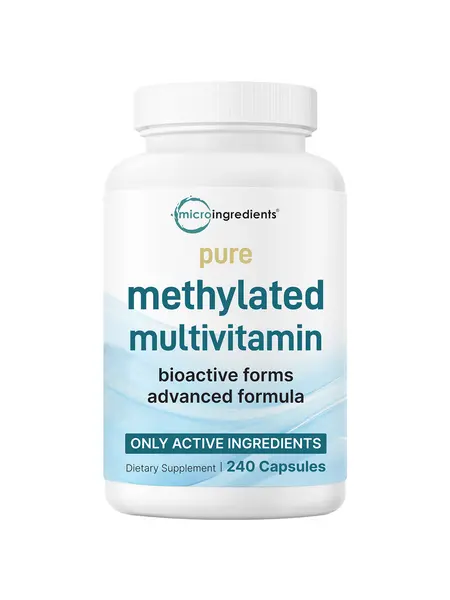 Micro Ingredients Methylated Multivitamin | 240 Pure Capsules with Vitamins C, D, B12