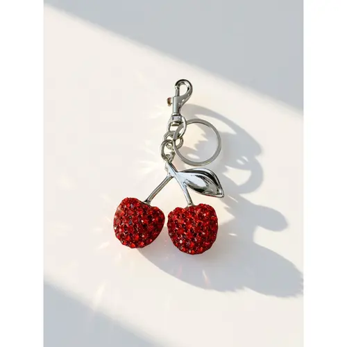 Iris Bling Charms #C011 - Personal Style Cherry Keychain, Perfect for Gifting - By Iris & Rainbow