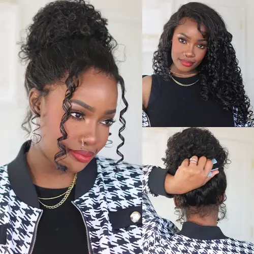 ISEE HAIR Wear Go 360 Lace Frontal Water Wave Glueless Wig Pre-Bleached Knots Invisi Draw-strings Glueless Human Hair Wigs Full Frontal Combs #SoHoChic #TikTokShopBackToSchool