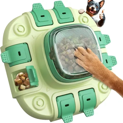 KADTC 2 Levels Dog Puzzle Toy, Interactive Slow Feeder & Treat Dispenser