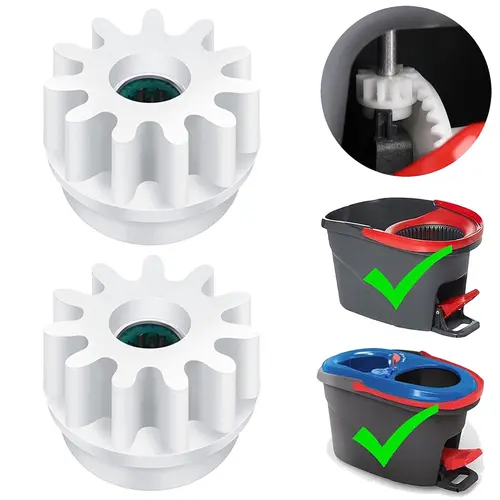 2PC Pedal Bearing Replacement for O-Cedar Mop Bucket - Easy Fix for O-Cedar Easywring Bucket System 2 Pack One Way Clutch Gear Sprockets Repair Compatible with 90% Rotation Mop Bucket on the Market