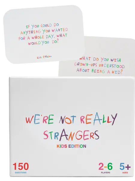 We're Not Really Strangers Kids Edition -  150 Conversation & Activity Cards for Kids, Adults, & Teens