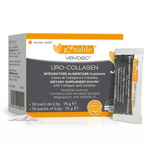 Gynable Uro Collagen Dietary Powder Sachet - 56mg Magnesium, Sugar-Free Cranberry-Infused, Purity Tested Women's Supplement for Postpartum Pelvic Floor Strength - Bladder Control, UTI Defense, No Pills to Swallow, 30-Day Supply, Menopause