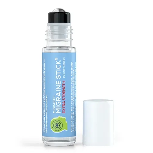 Migrastil Extra Stength Stick Aromatherapy Roll-On. Made in the USA. HSA/FSA Eligible. All Natural Wellness.