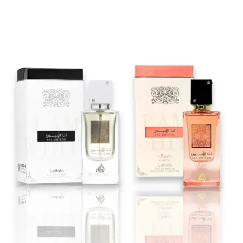 Oudlash Bundle | Lattafa | Ana Abiyedh | Coral + White | Women's Fragrance | 60 ML | Eau De Parfum | Watermelon - Pech & Orange