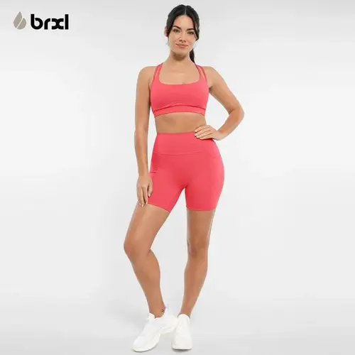 BRXL Women's 5-In High Waist Biker Shorts - Buttery Soft Sports Spandex, Pockets, High Stretch Casual Athletic Shorts, Elastic Waist Active Recovery Bottoms for Yoga, Summer Fitness, High Stretch Shorts