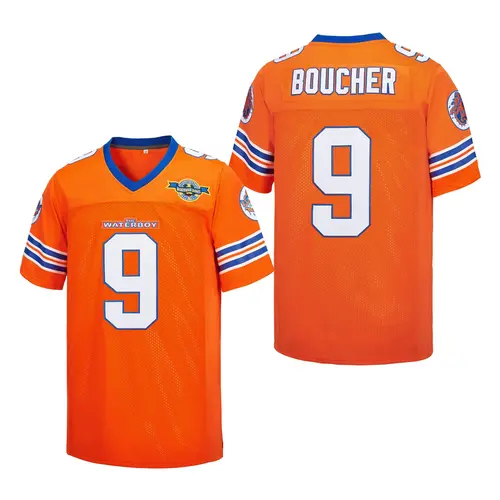 The Waterboy ‘Bobby Boucher’ #9 Football Jersey – 90s Mud Dogs Bourbon Bowl, Adam Sandler Movie 50th Anniversary Jersey, V-Neck Sports Jersey, Perfect Gift for Game Day tiktokshopbacktoschool,back to school,back to school haul