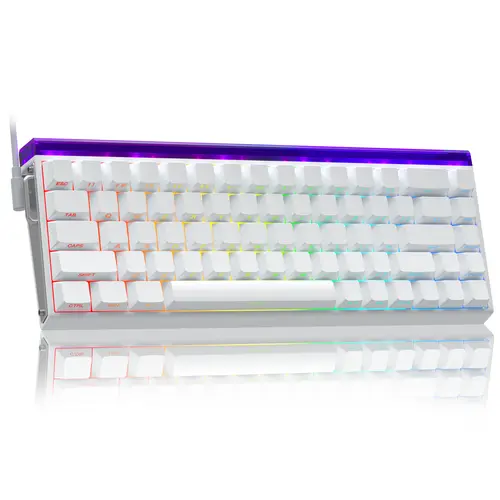 AULA Hero 68HE Hall Effect Magnetic Switch Keyboard, 68-Key Wired Gaming Keyboard with Rapid Trigger, Adjustable Actuation, 8K Polling Rate, 0.125ms Latency, RGB Backlit, Side-Printed PBT Keycaps