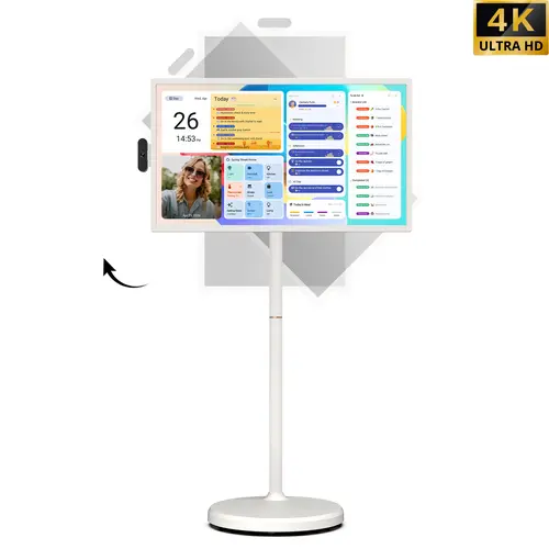 2026 Apolosign New 15000mAh Built in Battery Upgrade, Gen 2 Portable 32" 4K UHD Smart TV Tablet, Android 16, Touchscreen Display, 16GB RAM + 256GB Storage, WiFi 6, Voice Remote, Google Play, 6H Wireless Viewing