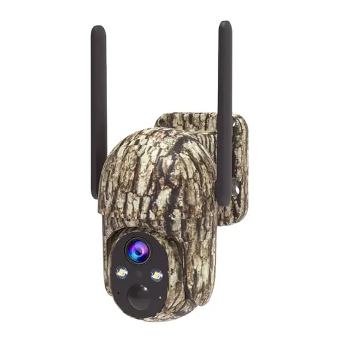 4G LTE Cellular Solar Security Camera - 2K HD, 360° View, Solar Power, No WiFi, Remote APP Control, Waterproof, Motion Sensor, Night Vision, Wall Mount, Memory Support, Included 4G Data Card (Unlimited Data Service Requires Activation)
