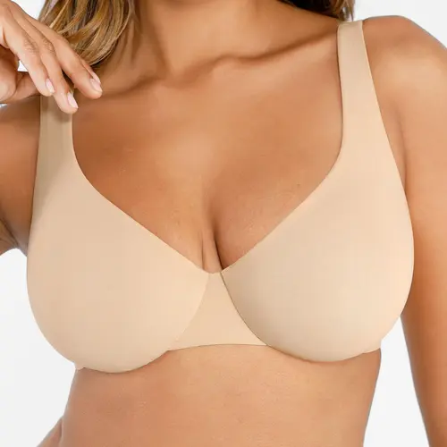FeelinGirl FeelSoft Minimizer Bras for Women Comfort Underwire Balconette Bras Plus Size Full Coverage No Padded Seamless Everyday Bras Womenswear Comfortable newarrivals#SohoChic