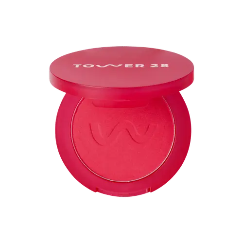 Tower 28 GetSet Matte Powder Blush - Lightweight Talc-Free Blurring Powder for Face and Cheeks, Buildable Matte Finish, Cosmetics