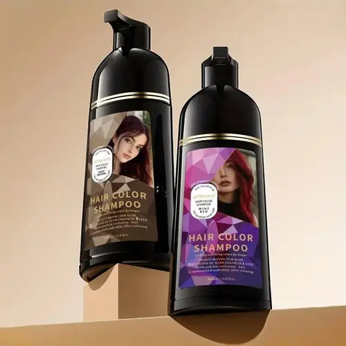 3-in-1 Hair Color Shampoo for Adults - Plant Extracts, Fragrance Scent, Gentle Sulfate-Free, Restores Vibrant Healthy Shiny Hair, Aroma Comfort