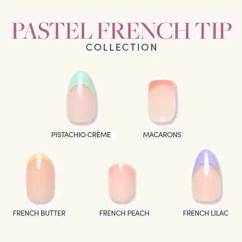 Glamnetic Pastel French Tip Press On Nail Collection