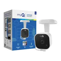 myQ Smart Garage Security Camera Gen 2 – 2k HD Video, Night Vision, Motion Detection, Magnetic, Wi-Fi, Two-Way Audio, Smartphone Control Lens